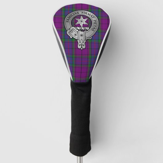Clan Wardlaw Wappen & Tartan Golf Headcover (Vorderseite)