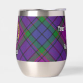 Clan Wardlaw Wappen über Tartan (Links)