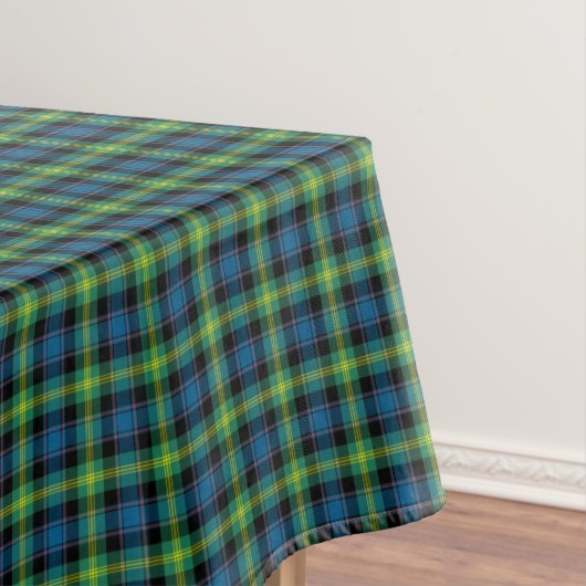 Clan Watson Bright Blue und Green Scottish Tartan Tischdecke (Beispiel)