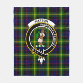 Clan Watson Modern Tartan Kariert Fleecedecke (Vorderseite)