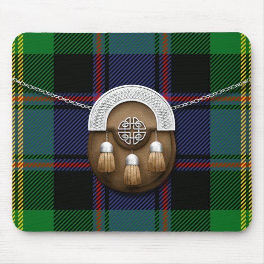 Clan-Watson Tartan und Sporran Mousepad (Vorne)