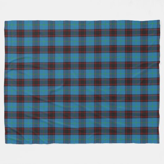 Clan Wedderburn Tartan Fleecedecke (Vorderseite (Horizontal))