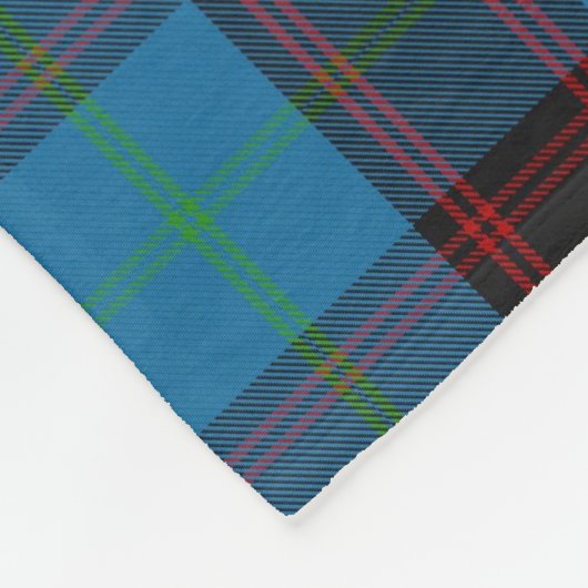 Clan Wedderburn Tartan Fleecedecke (Ecke)