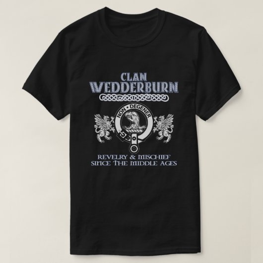 Clan Wedderburn Wappen Scottish Clans Scottish sur T-Shirt (Design vorne)