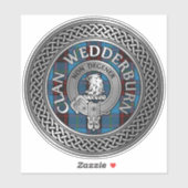 Clan Wedderburn Wappen & Tartan Aufkleber (Blatt)