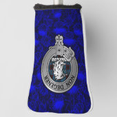 Clan Wedderburn Wappen & Tartan on Thistle Golf Headcover (Rotieren 90)