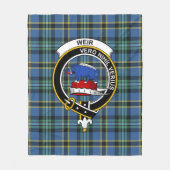 Clan Weir Ancient Tartan Kariert Fleecedecke (Vorderseite)