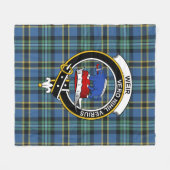 Clan Weir Ancient Tartan Kariert Fleecedecke (Vorderseite (Horizontal))