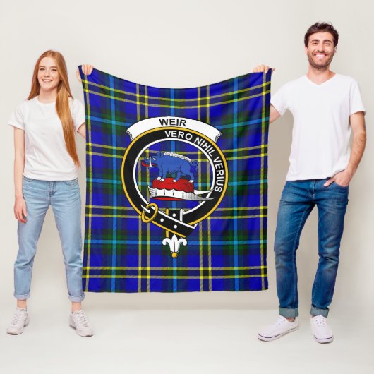 Clan Weir Modern Tartan Kariert Fleecedecke (Beispiel)