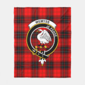 Clan Wemyss Modern Tartan Kariert Fleecedecke (Vorderseite)
