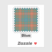 Clan Wilson Ancient Tartan Aufkleber (Blatt)