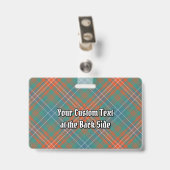 Clan Wilson Ancient Tartan Ausweis (Rückseite mit Clip)