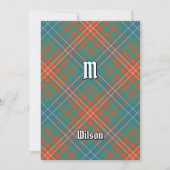 Clan Wilson Ancient Tartan Einladung (Vorderseite)