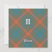 Clan Wilson Ancient Tartan Einladung (Vorderseite)