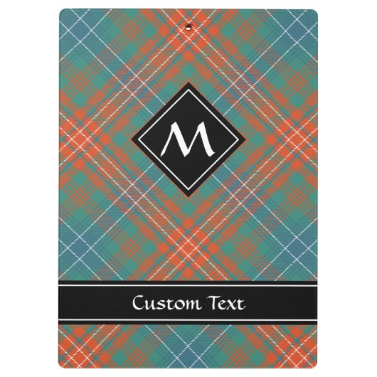 Clan Wilson Ancient Tartan Klemmbrett (Rückseite)