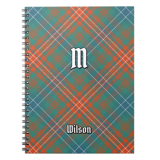 Clan Wilson Ancient Tartan Notizblock (Vorderseite)