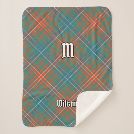 Clan Wilson Ancient Tartan Sherpadecke (Vorderseite)