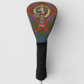 Clan Wilson Crest over Modern Tartan Golf Headcover (Vorderseite)