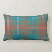 Clan Wilson Kariert Turquoise Orange Karo Tartan