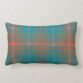 Clan Wilson Kariert Turquoise Orange Karo Tartan Lendenkissen