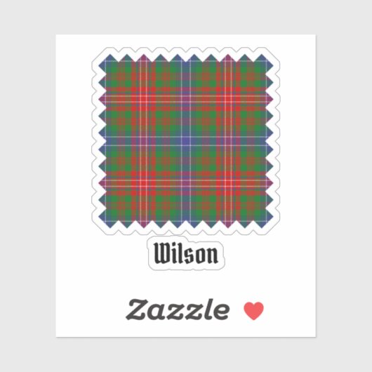Clan Wilson Modern Tartan Aufkleber (Blatt)