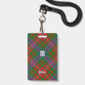 Clan Wilson Modern Tartan Ausweis (Vorderseite mit Lanyard)