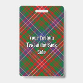 Clan Wilson Modern Tartan Ausweis (Rückseite)