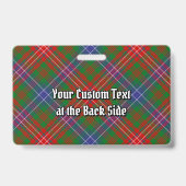 Clan Wilson Modern Tartan Ausweis (Rückseite)