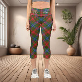 Clan Wilson Modern Tartan Capri Leggings