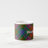Clan Wilson Modern Tartan Espressotasse (Vorderseite)