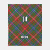 Clan Wilson Modern Tartan Fleecedecke (Vorderseite)