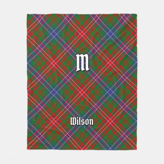 Clan Wilson Modern Tartan Fleecedecke (Vorderseite)
