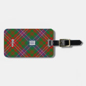 Clan Wilson Modern Tartan Gepäckanhänger (Vorderseite horizontal)