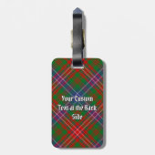 Clan Wilson Modern Tartan Gepäckanhänger (Rückseite vertikal)
