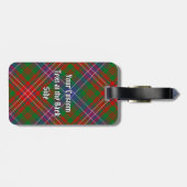 Clan Wilson Modern Tartan Gepäckanhänger (Rückseite horizontal)