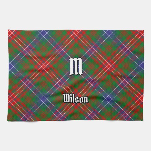 Clan Wilson Modern Tartan Geschirrtuch (Horizontal)