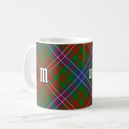 Clan Wilson Modern Tartan Kaffeetasse (Vorderseite Links)