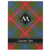 Clan Wilson Modern Tartan Klemmbrett (Rückseite)