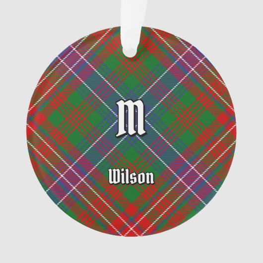 Clan Wilson Modern Tartan Ornament (Vorderseite)