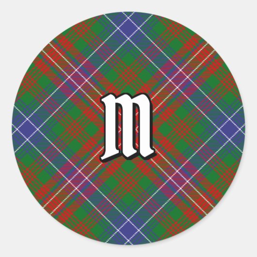 Clan Wilson Modern Tartan Runder Aufkleber (Vorderseite)