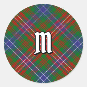 Clan Wilson Modern Tartan Runder Aufkleber