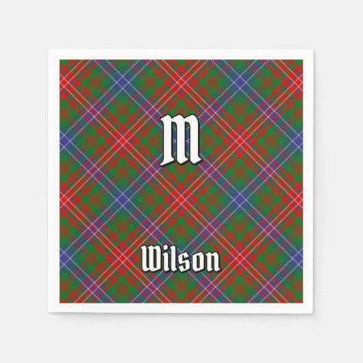 Clan Wilson Modern Tartan Serviette (Vorderseite)