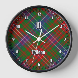 Clan Wilson Modern Tartan Uhr