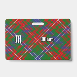 Clan Wilson Moderne Tartane Ausweis