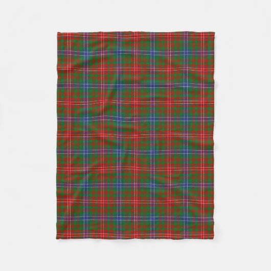 Clan Wilson Tartan Kariert Fleecedecke (Vorderseite)