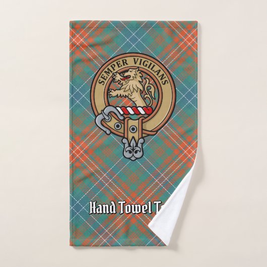 Clan Wilson Wappen über antikes Tartan Badhandtuch Set (Handtuch)