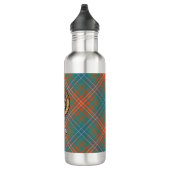 Clan Wilson Wappen über antikes Tartan Edelstahlflasche (Rechts)