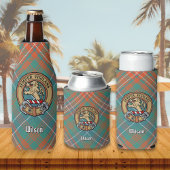Clan Wilson Wappen über antikes Tartan Flaschenkühler