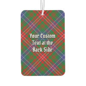 Clan Wilson Wappen über das moderne Tartan Autolufterfrischer (Rückseite)