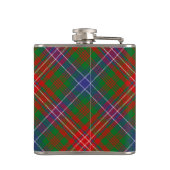 Clan Wilson Wappen über das moderne Tartan Flachmann (Rückseite)